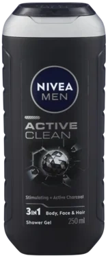 NIVEA Men Shower Active Clean, 250ml