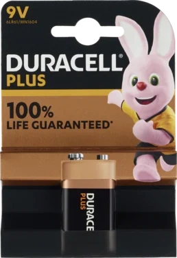 Duracell Plus 9v Alkalisk Batteri Svanen 1pk