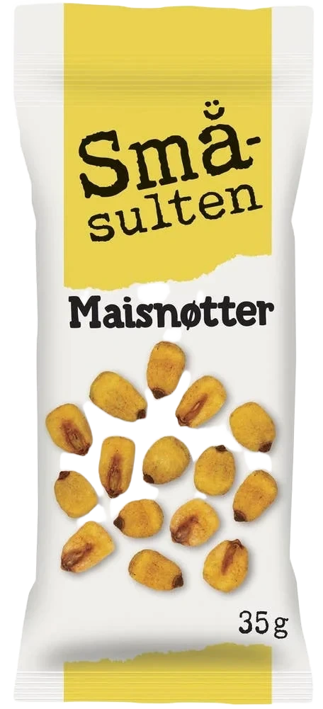 Småsulten Maisnøtter 35g