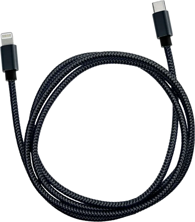 Ladekabel C Til Iphoneplugg 1m Sort