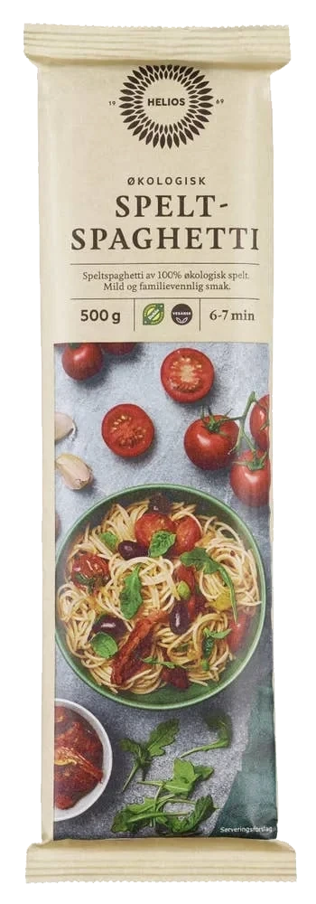 Økologiske spelt-spaghetti
