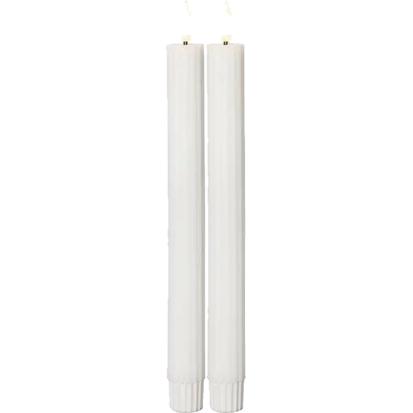 Antikljus LED Flamme Stripe Vit 25cm