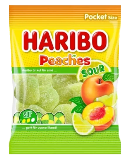 Haribo Peaches Sour 70g