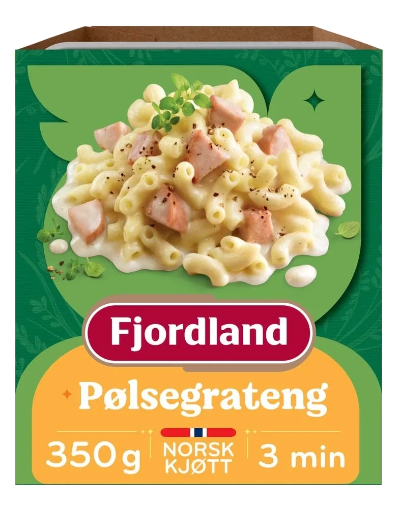Pølsegrateng Med makaroni og ostesaus, 350 g