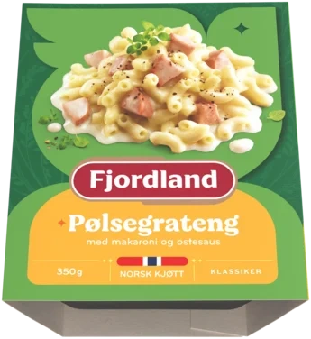 Pølsegrateng Med makaroni og ostesaus, 350 g