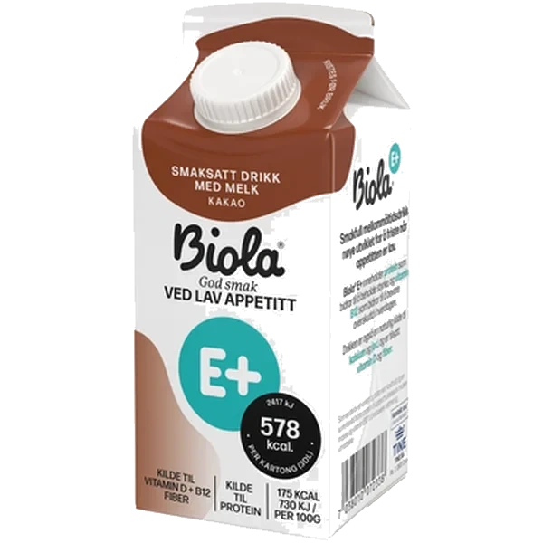 Biola E+ Plussdrikk Kakao 10x300ml