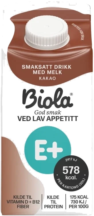 Biola E+ Plussdrikk Kakao 10x300ml