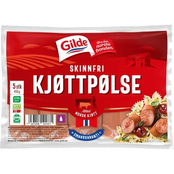 Kjøttpølse Skinnfri 450g Enh