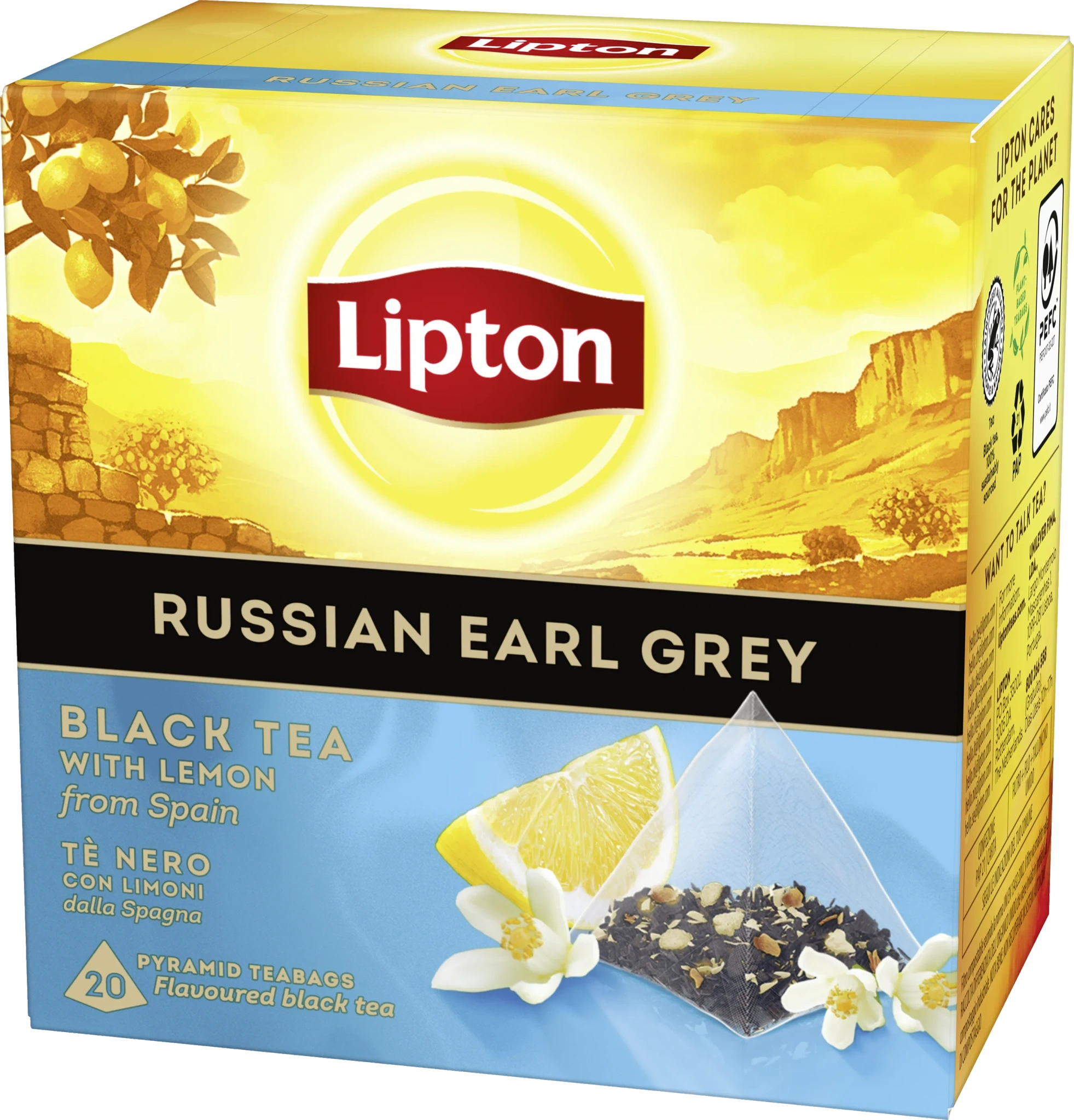 Svart te Russian Earl Grey 20-pack