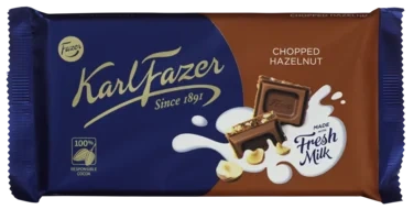 Chokladkaka Hackad hasselnöt