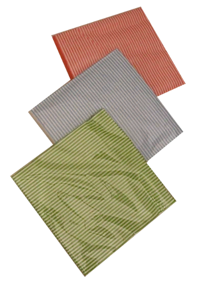 Servietter m/Striper 20pk 33x33cm Assortert