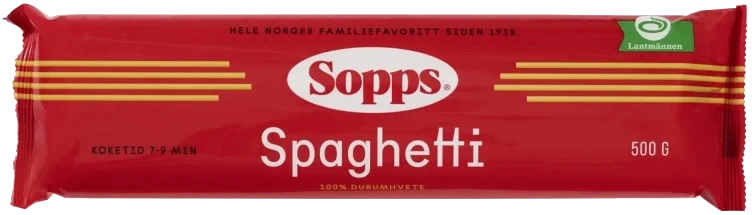 Spaghetti 500g Sopps