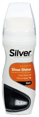 Silver Instant Shine - Shoe Liquid - Sort - 75ml