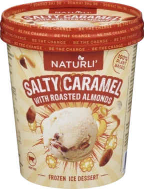 Naturli' Iskrem Salt Karamell&Mandler 480ml