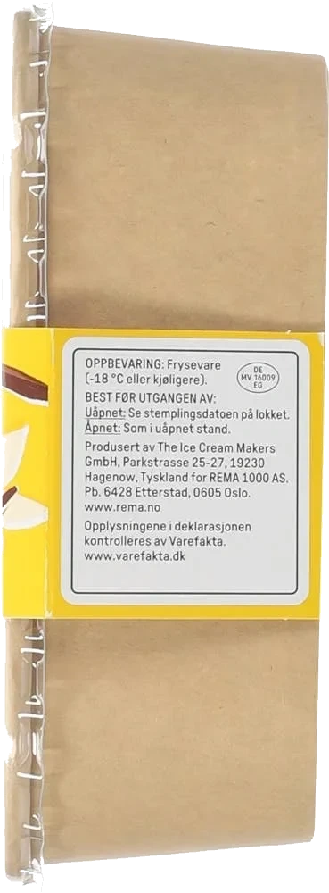 Økologisk iskrem med madagaskar-vanilje