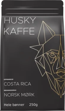 Husky Kaffe Mørk Hele Bønner 250g Senja Roasters