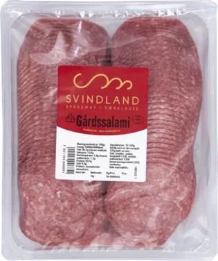 Gårds-salami 1kg Skåret