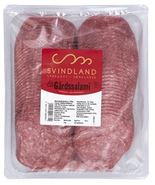 Gårds-salami 1kg Skåret