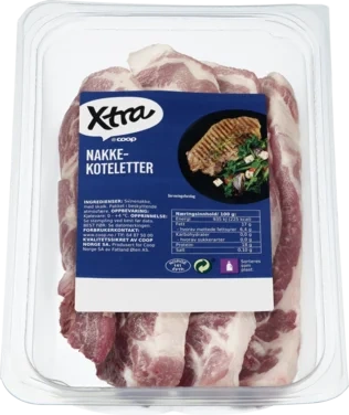X-tra Nakkekoteletter Ca 800g Vv