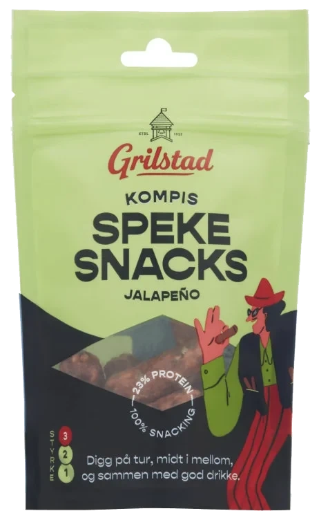 Spekesnacks Kompis Jalapeno 55g Grilstad