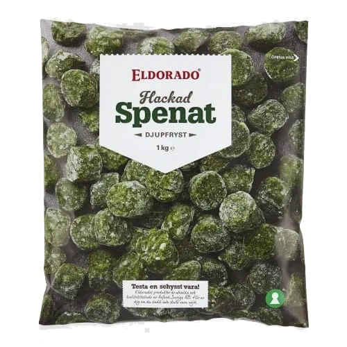 Hackad Spenat Fryst