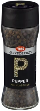 Pepper Sort Hel Økonomi 65g TORO