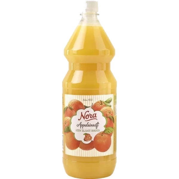 Appelsinsaft U/sukker 1,4l Nora
