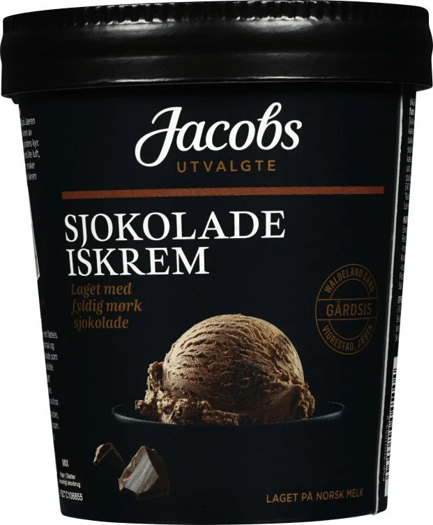 Sjokolade Iskrem 500ml Jacobs Utvalgte