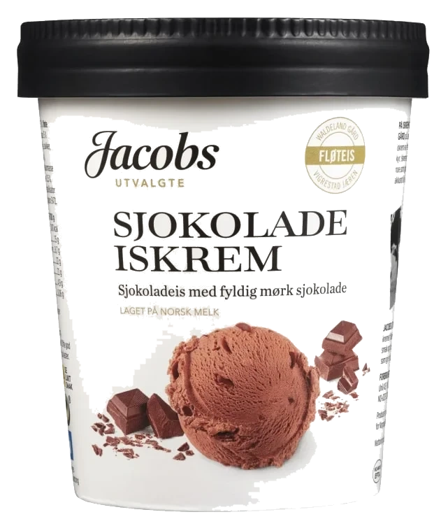 Sjokolade Iskrem 500ml Jacobs Utvalgte