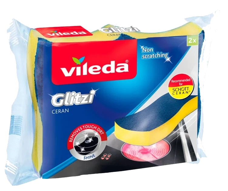 Svamp Keramisk Glitzi 2pk Vileda