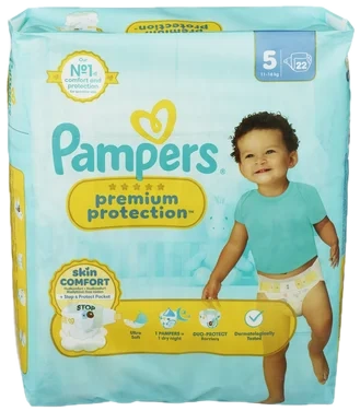 Pampers Bleier S5 Prem Prot 11-16kg 22stk