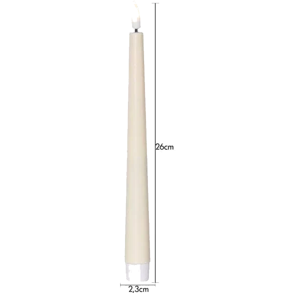 Antikljus LED Flamme Candy Gul