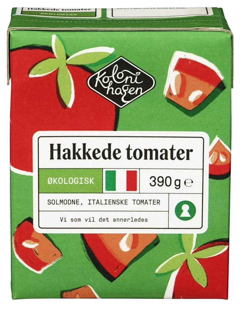 Hakkede tomater Økologisk, 390 g