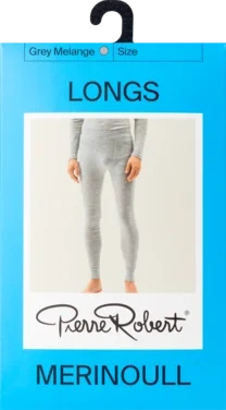 Wool Longs Men Grey Melange Xl Pierre Robert
