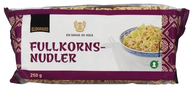 Fullkornsnudler 250g Eldorado