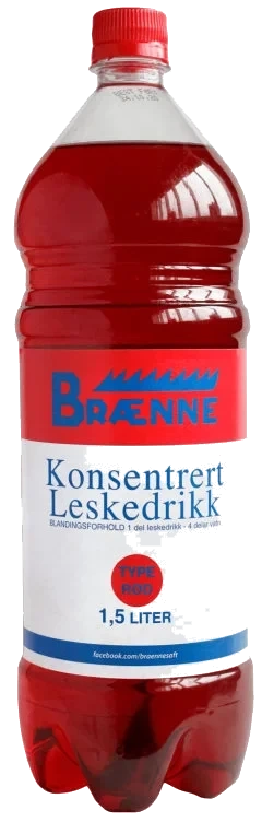 Type Rød 1,5l flaske Brænne