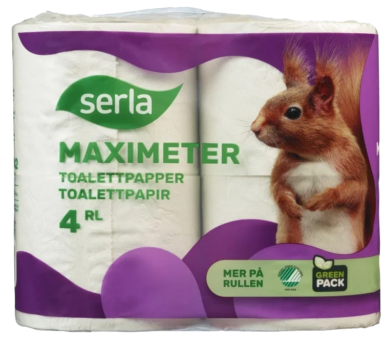 Toalettpapir Maximeter 4rl Serla
