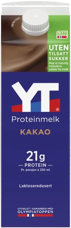Yt Proteinmelk Kakao Fettfri 1 Liter Tine
