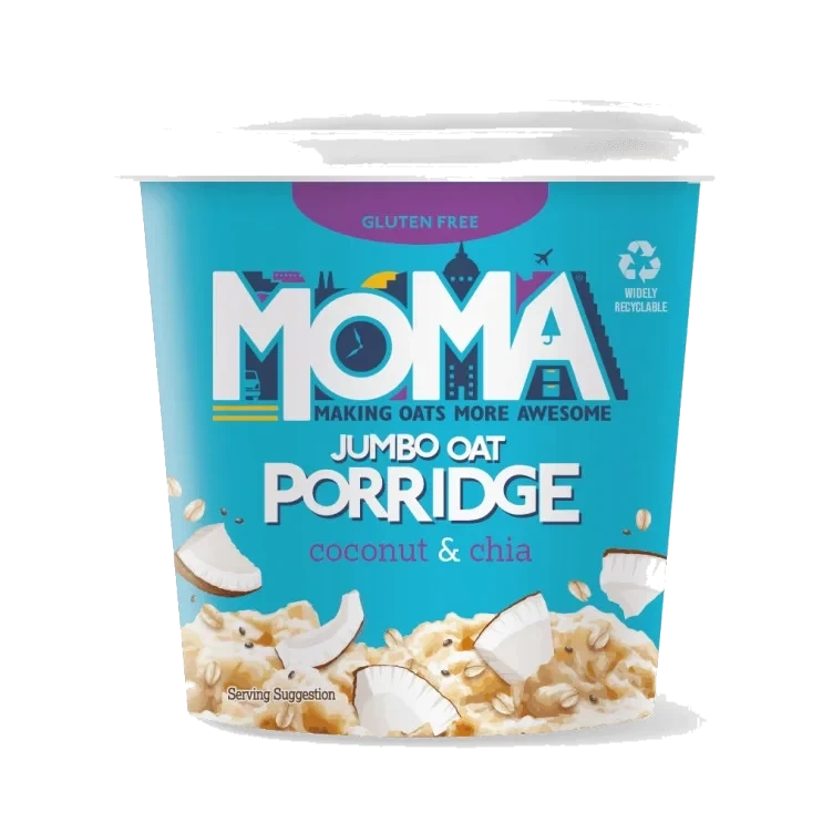 Havregrøt Kokos&Chia Gl.Fri 55g Moma