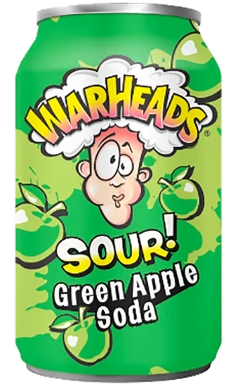 Warheads Green Apple Soda 355ml