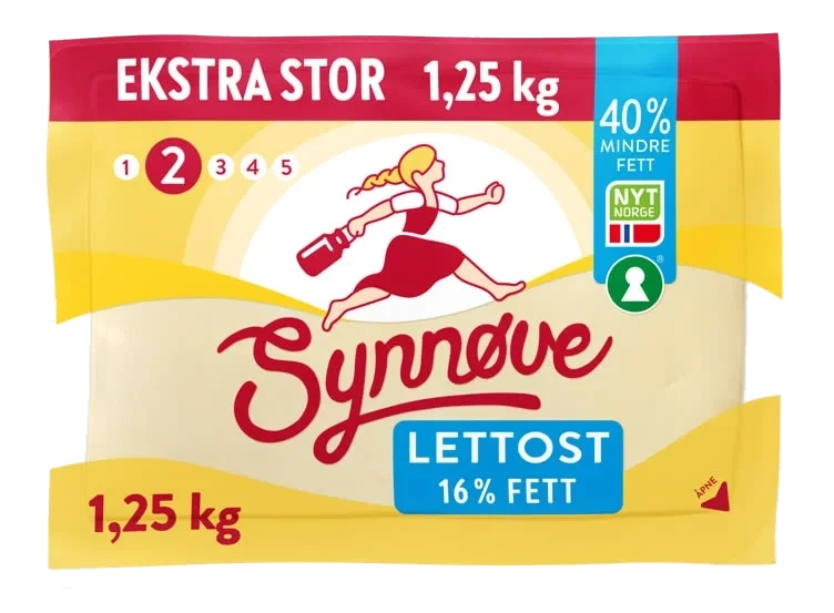 Gulost Lett 16% Ca1,25kg Synnøve
