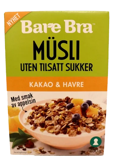 Bare Bra Musli Kakao&Havre 400g