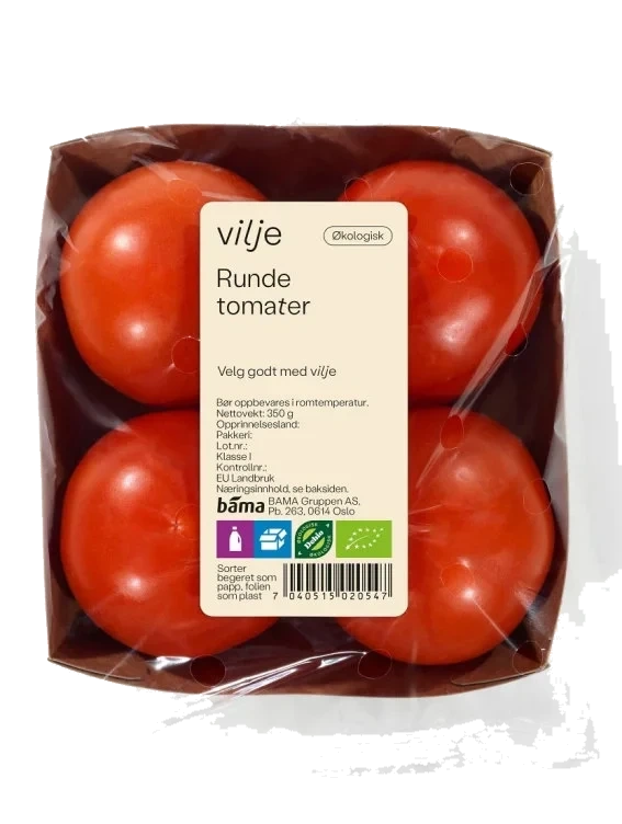 Tomat Økologisk 350g Vilje