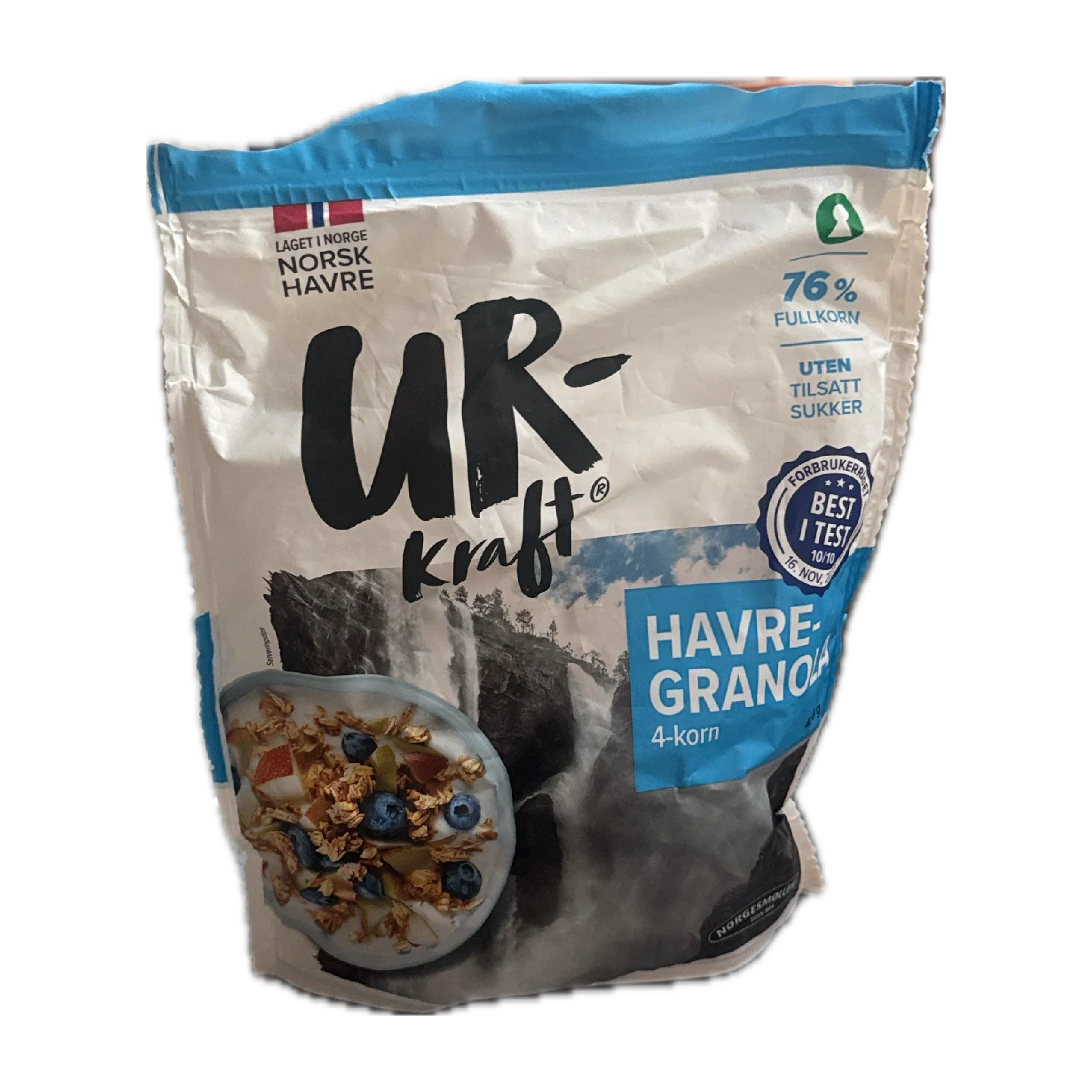 Havregranola 4-korn 430g, Urkraft