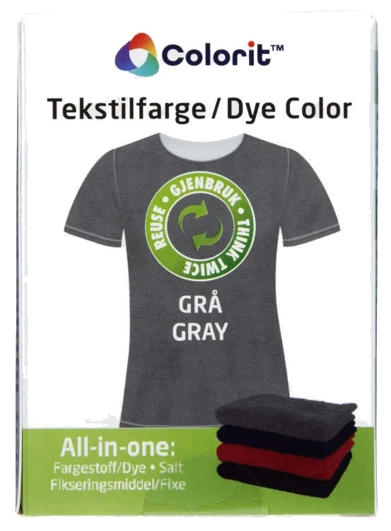 Tekstilfarge Grå Colorit