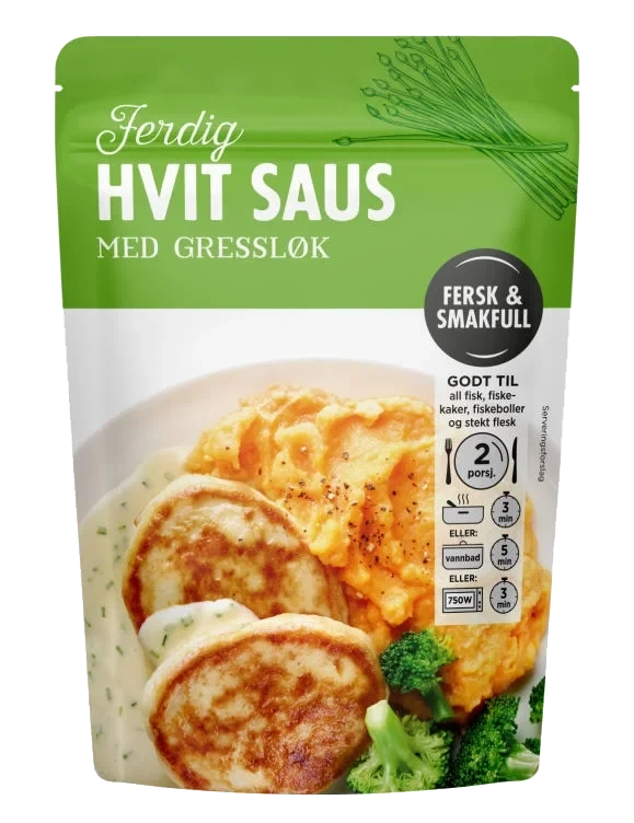 Hvit Saus m/Gressløk 2dl F&S