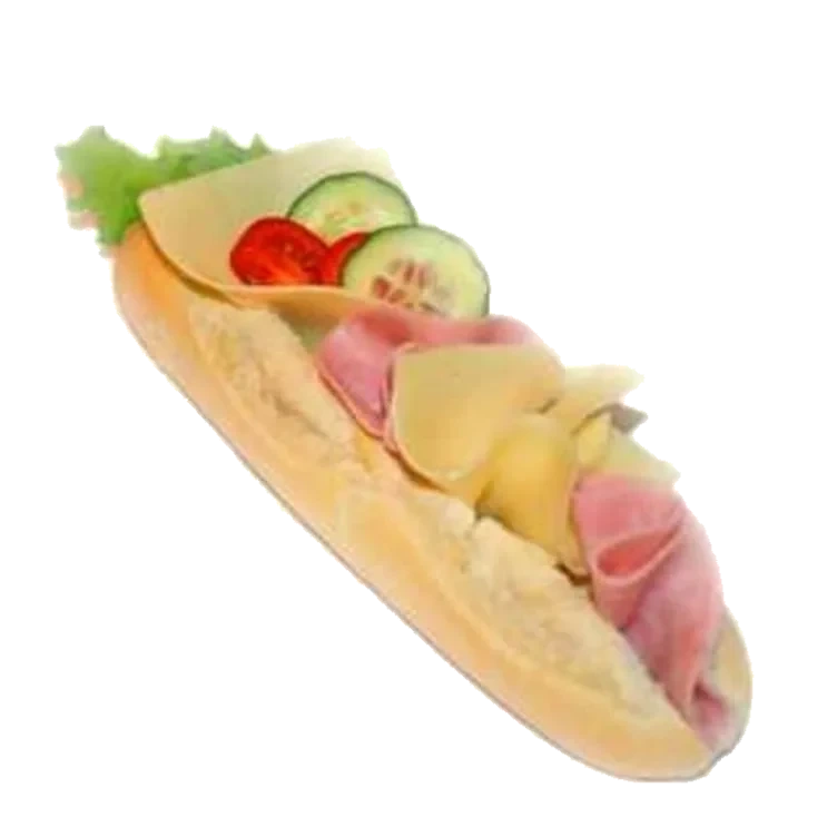 Baguette m/Ost&Skinke pr stykk