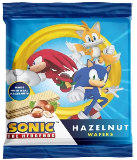 Sonic Hazelnut Wafers 90g