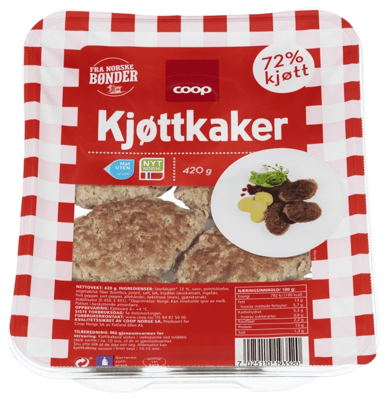 Coop Kjøttkaker 520g