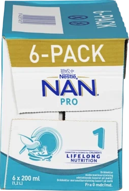 Nan Pro 1 Drikkeklar 6-pk fra 0m 1200ml